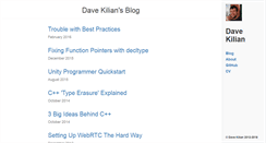 Desktop Screenshot of davekilian.com