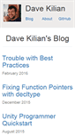 Mobile Screenshot of davekilian.com